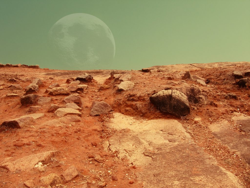 Mars water below the crust.