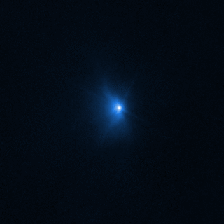 Hubble image of After DART impact view