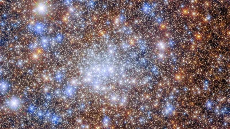 hubble image of star clusters