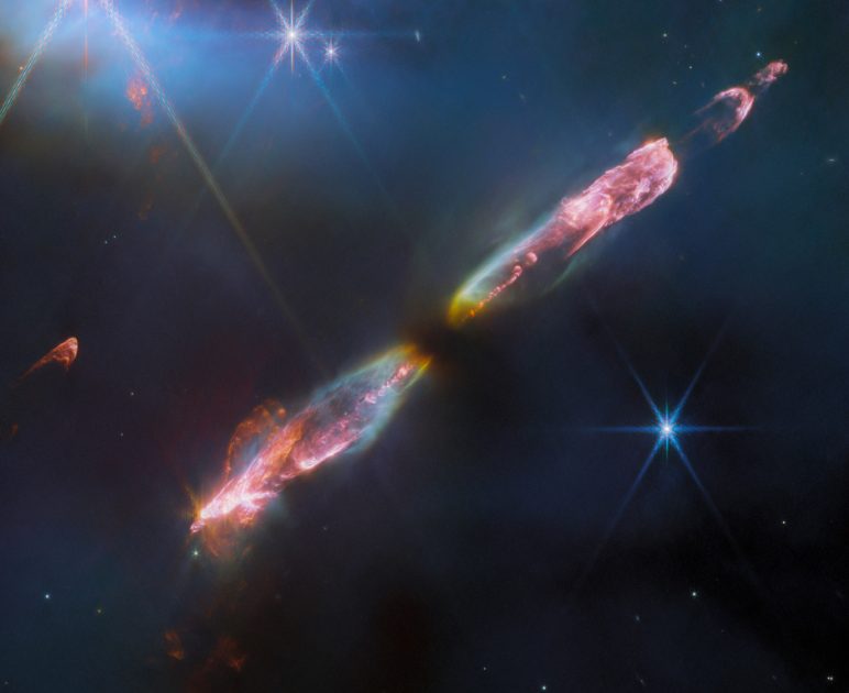 James Webb Space Telescope image shows stunning view of young star blasting supersonic jets