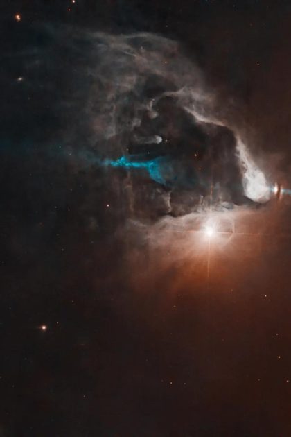 NASA's Hubble Telescope Images a Violently Birthing Star