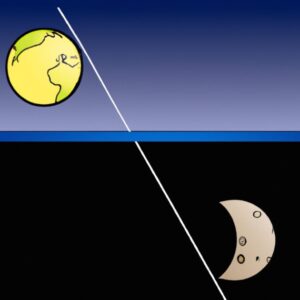 Measuring the moon's distance from the Earth