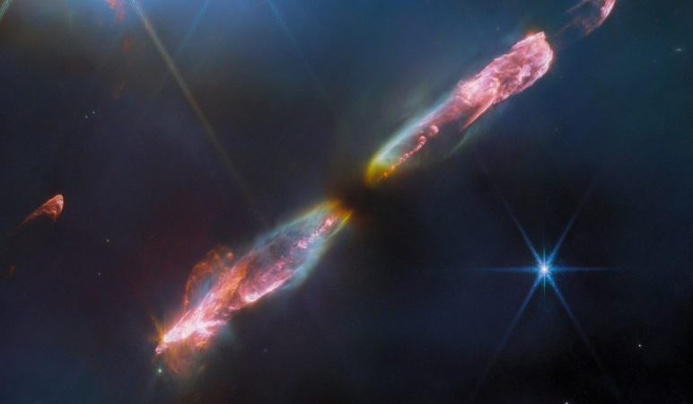 James Webb Space Telescope image shows stunning view of young star blasting supersonic jets