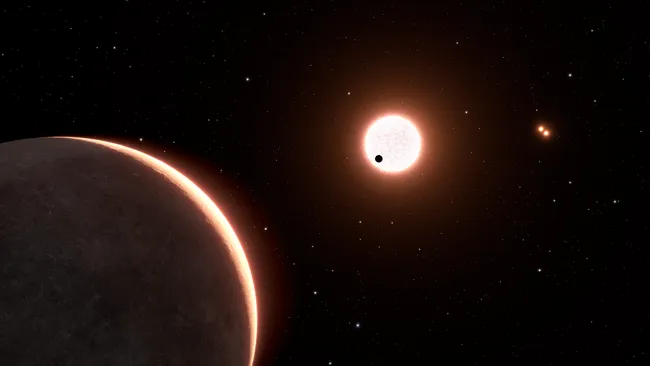 Hubble Space Telescope measures the size of the nearest transiting earth-sized exoplanet, 1445Ac
