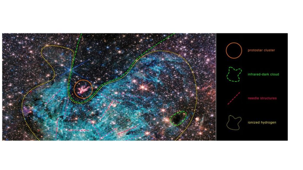 NASA's Webb sheds light on hidden features of massive stars at Milky Way's heart with unprecedented detail