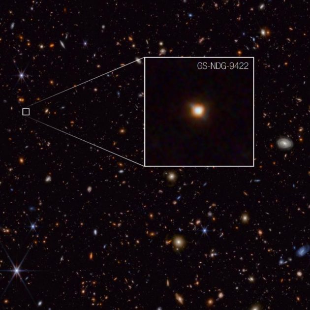 james webb telescope identifies hot gas in early, baby galaxies